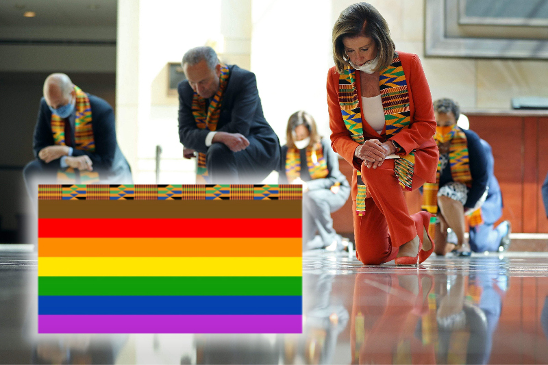 U.S. House Dems Reveal New Pride Flag With Kente Cloth Stripe